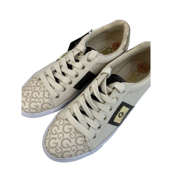 GBG G by Guess Los Angeles Tennis Shoe Fashion Monogram Size 7.5 low I6967 Bling - Picture 5 of 12